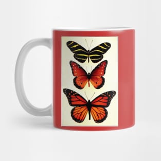 Zebra and Milkweed Butterflies, 1904 Mug